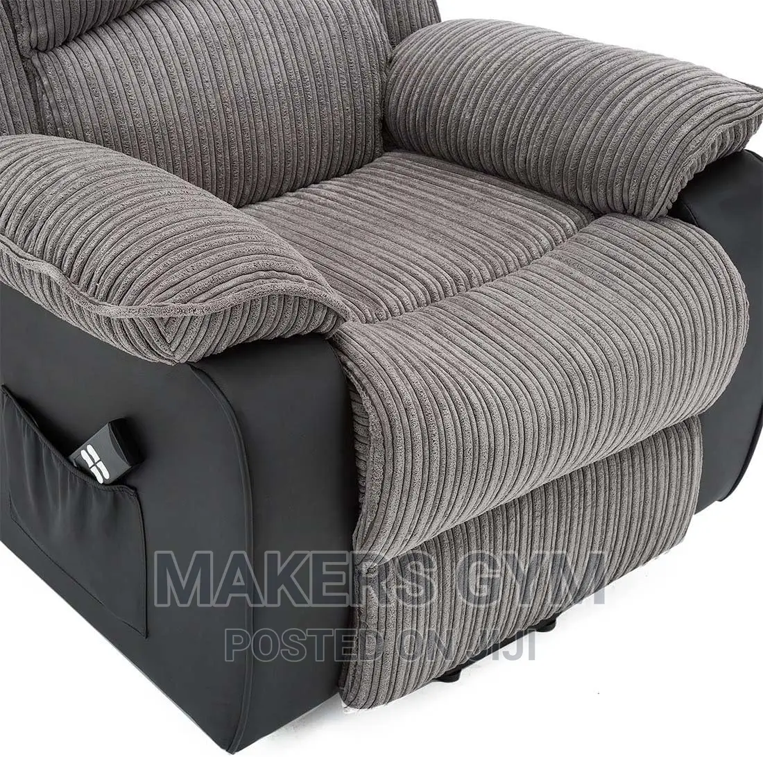 Recliner Leather and Fabric (Electric)
