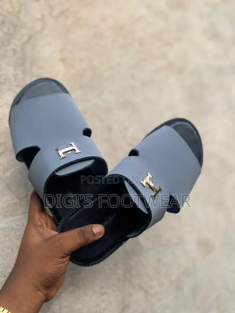 Hermes Leather Slippers