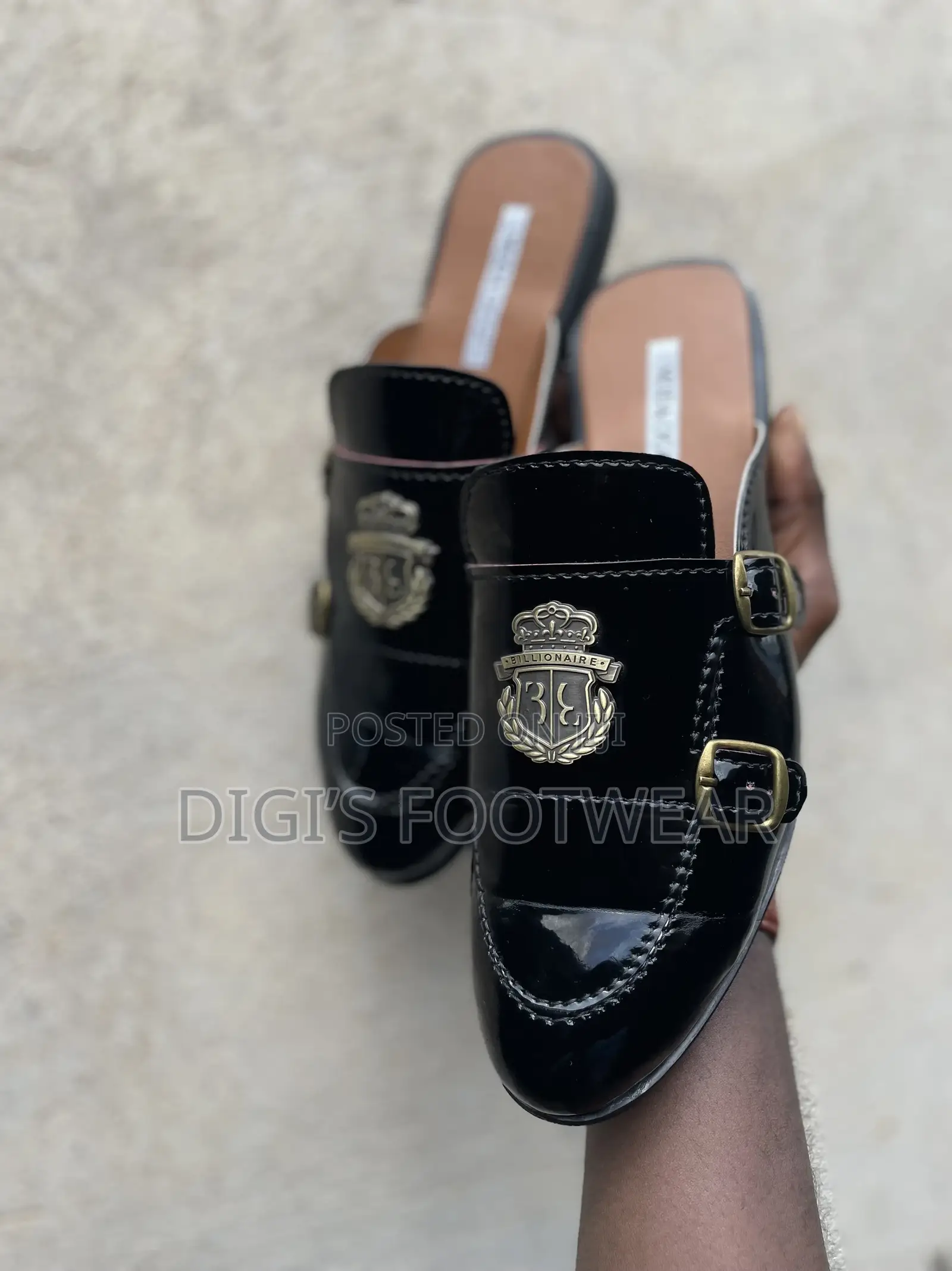 Black Millionaire Half Shoe