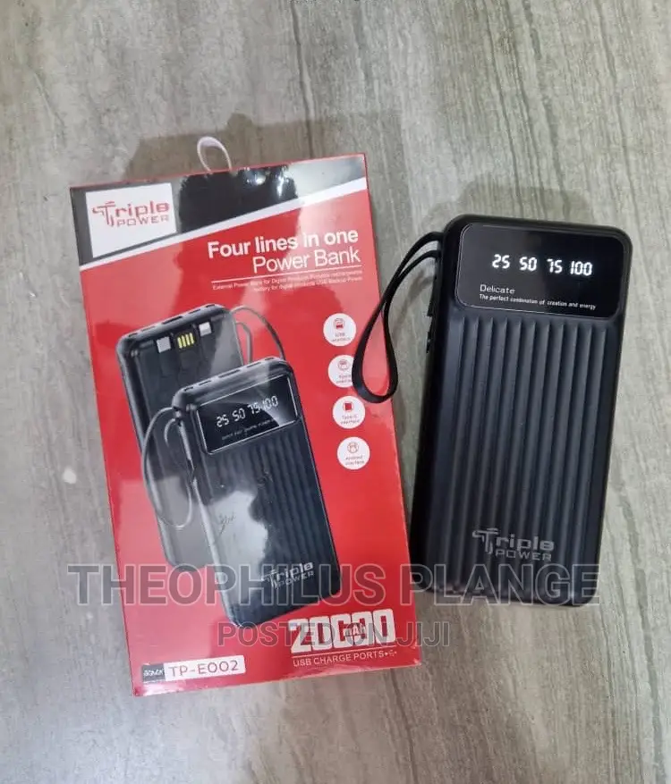 Triple Power 20000mah Power Bank.