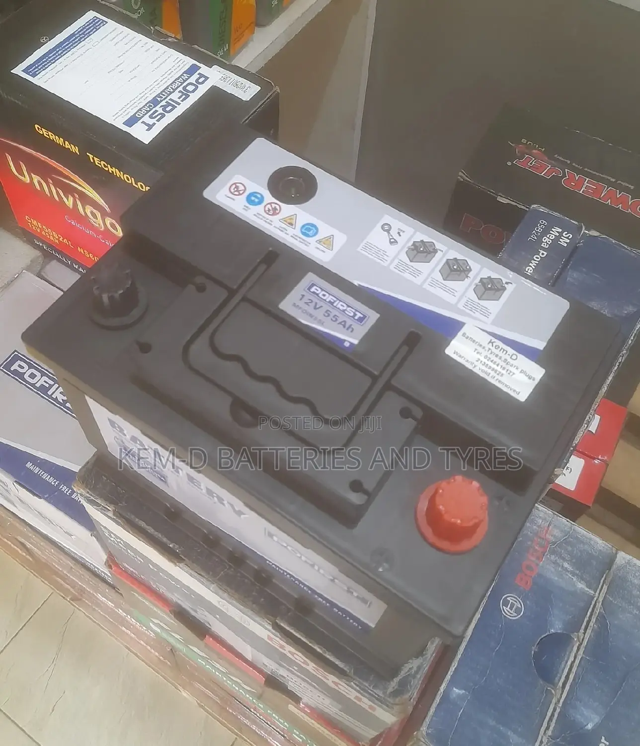 Pofirst Battery - 13 Plates For Toyota Yaris