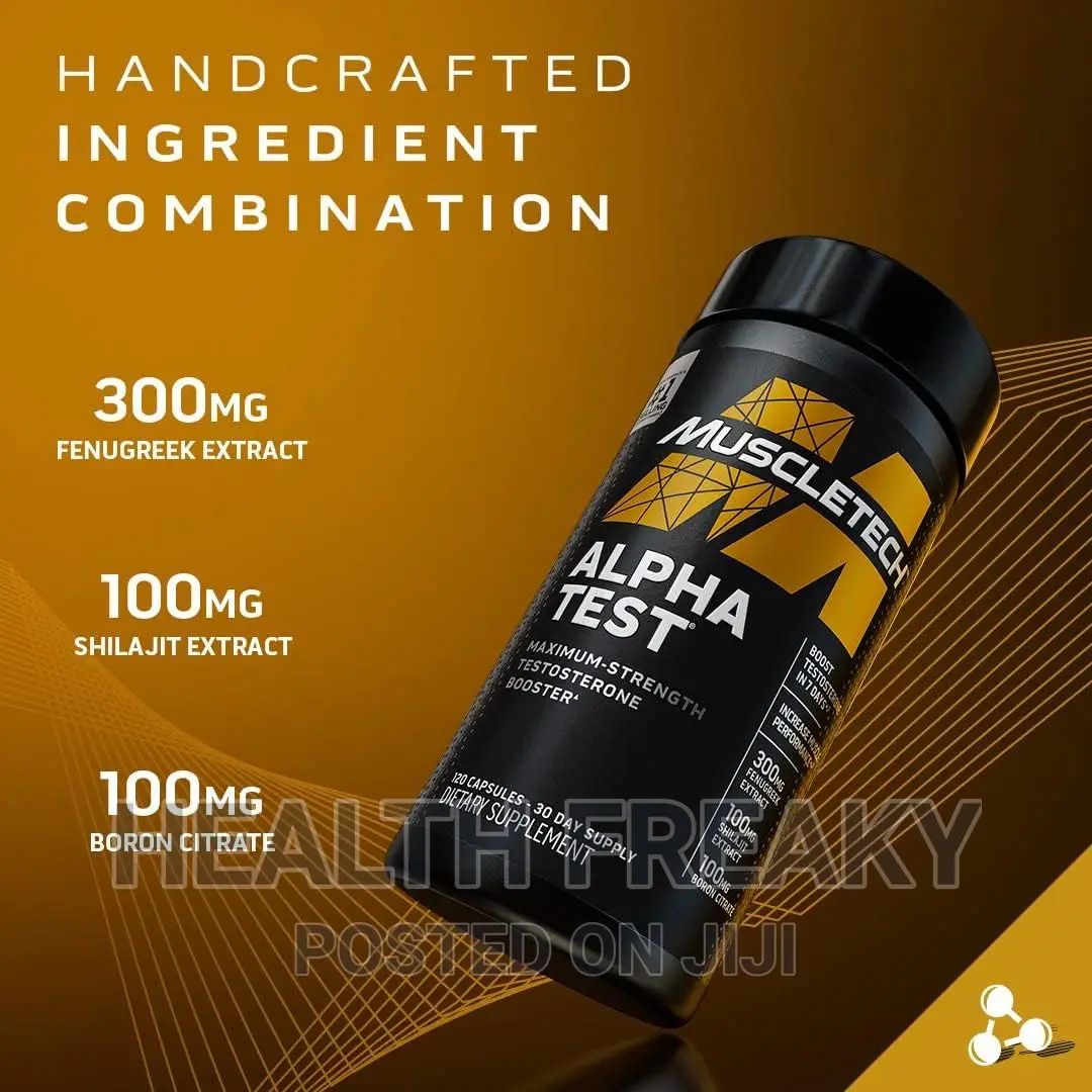 Testosterone Booster Muscletech Alphatest Muscle Growth Strength