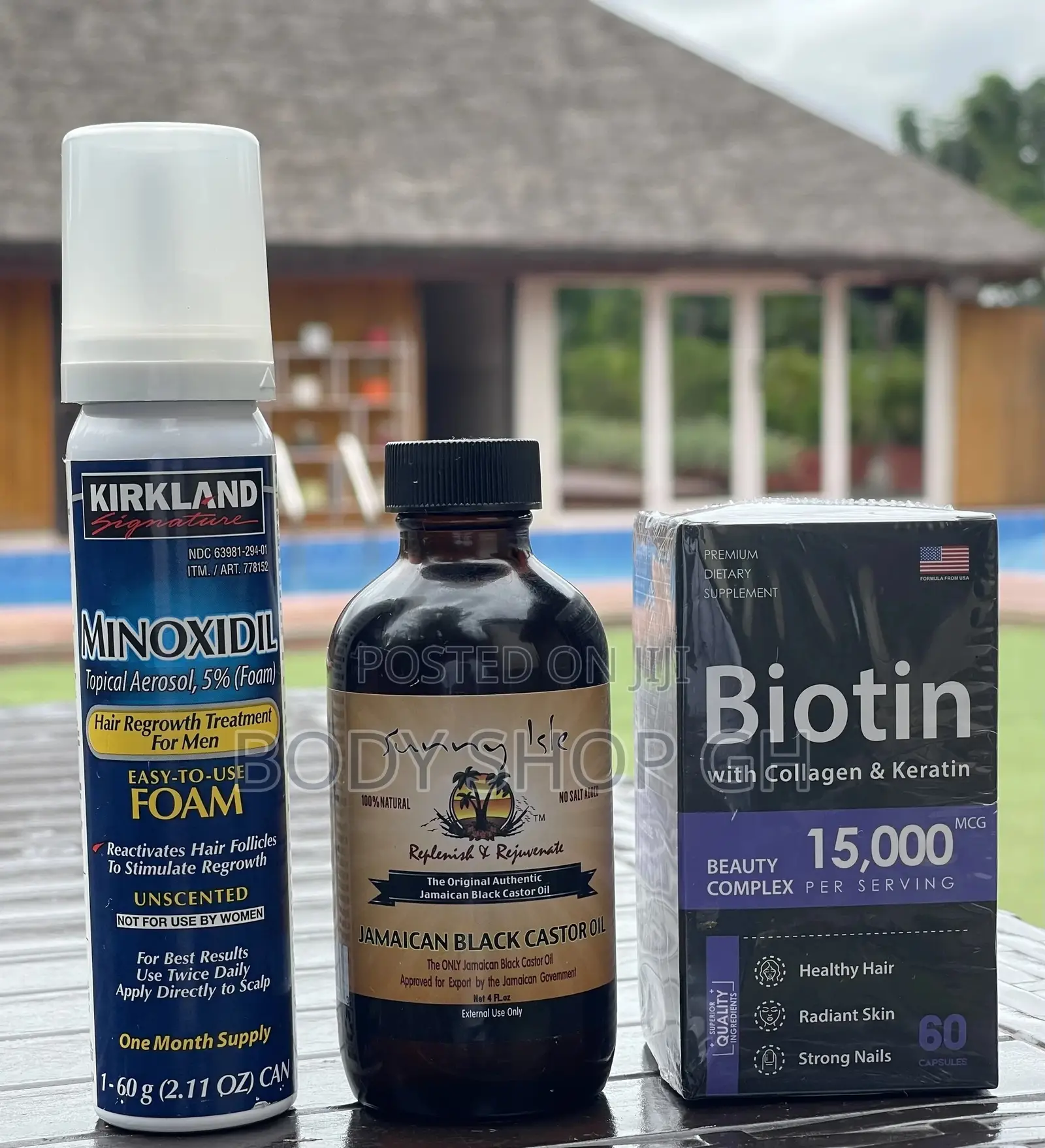 Beard Booster Combo Pack- Kirkland Foam + Biotin +Castor Oil