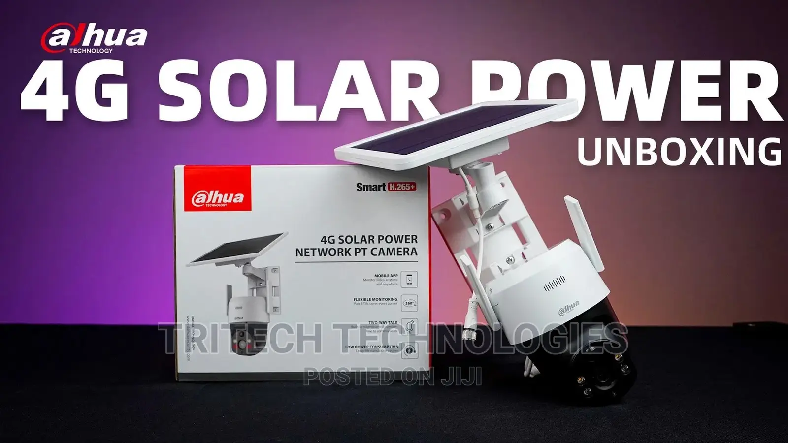 DAHUA 4MP 4G Solar Power Network PTZ Camera