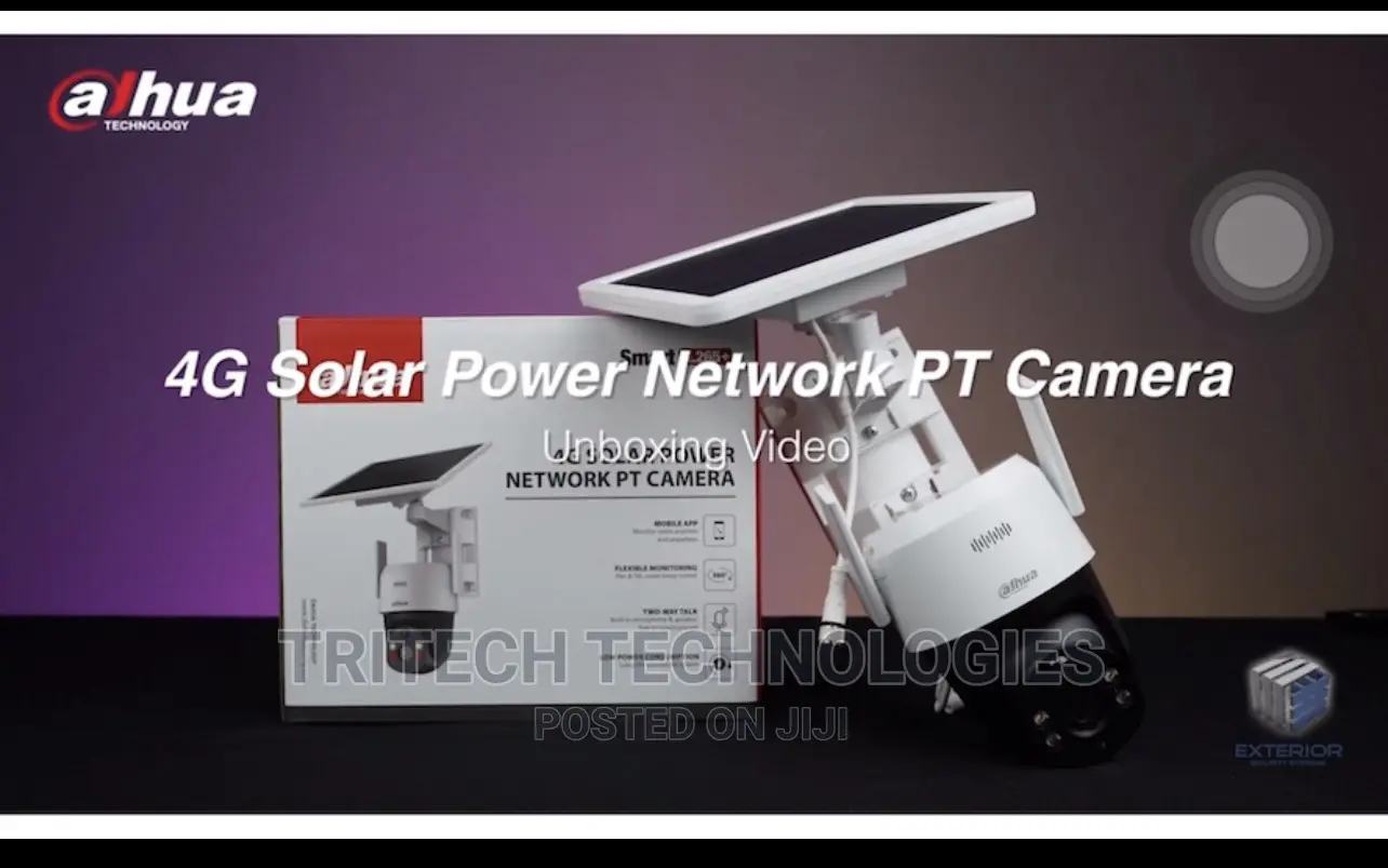 DAHUA 4MP 4G Solar Power Network PTZ Camera