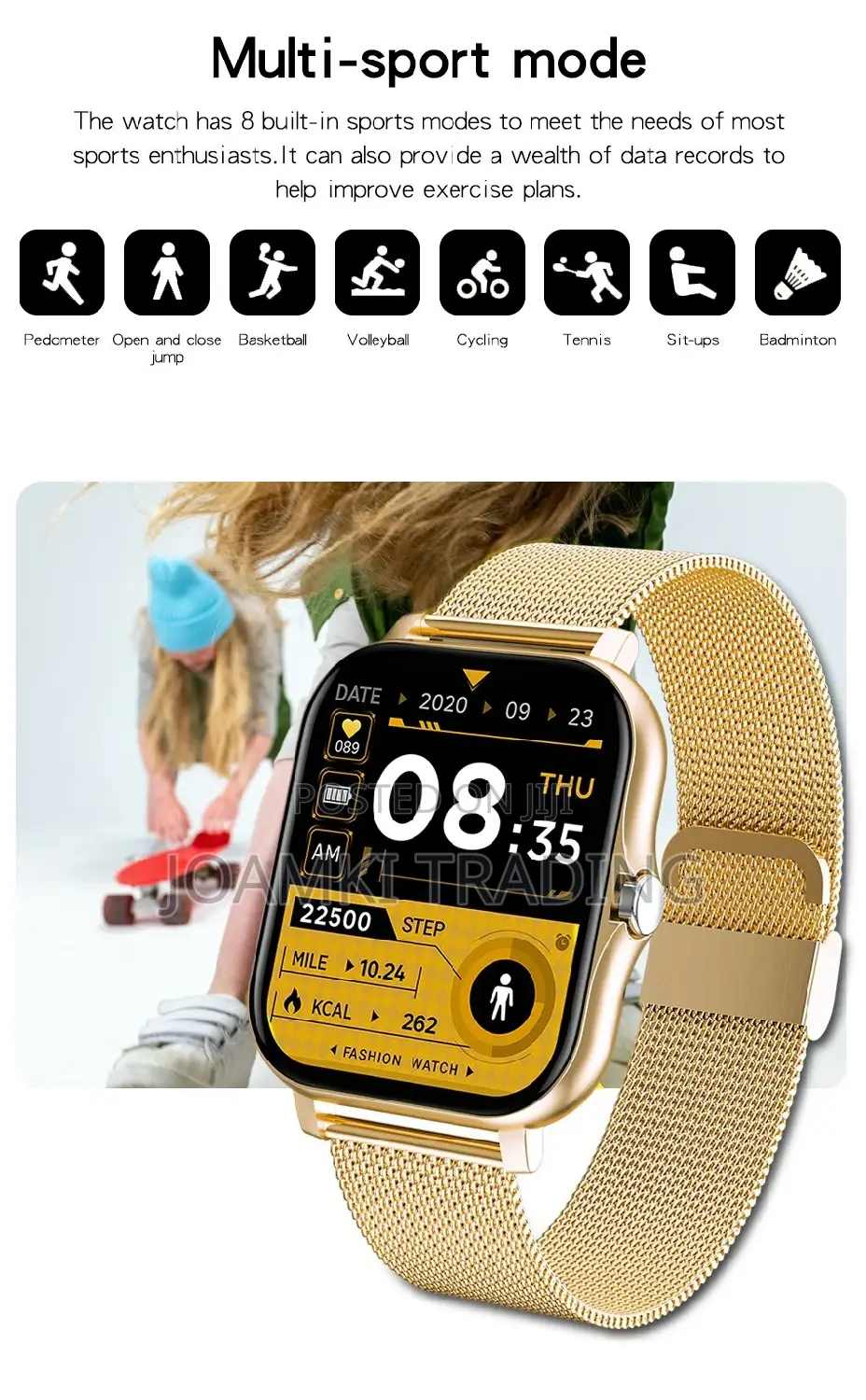 Smart Watch, Unisex, Bluetooth Calls,Full Touch,Waterproof