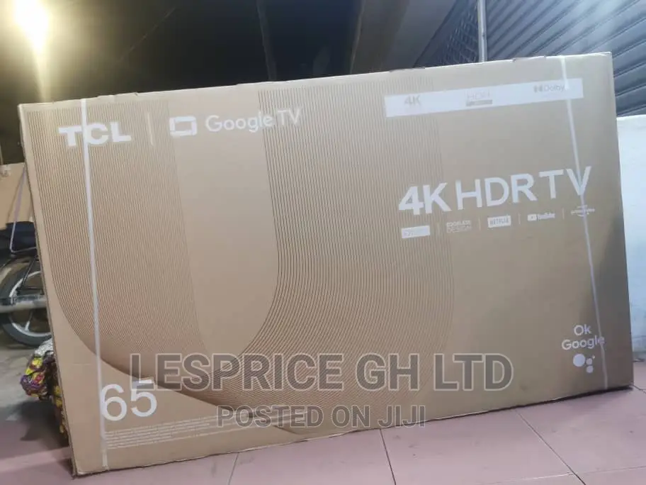 True Color//Tcl 65” Android Smart TV