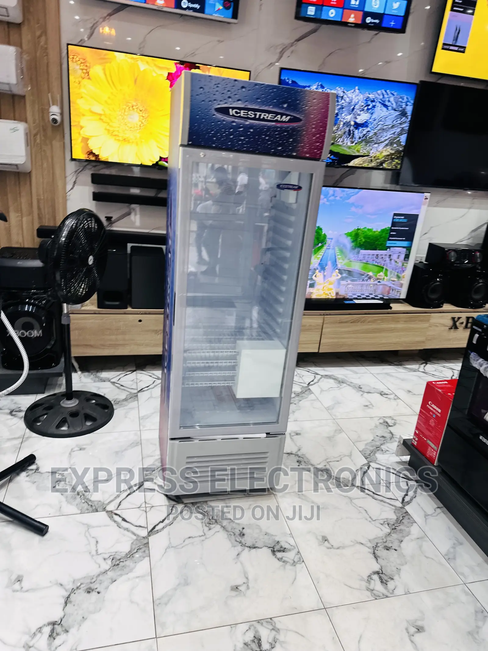 Eco Friendly Icestream Display Fridge UNI-400C 338LTRS