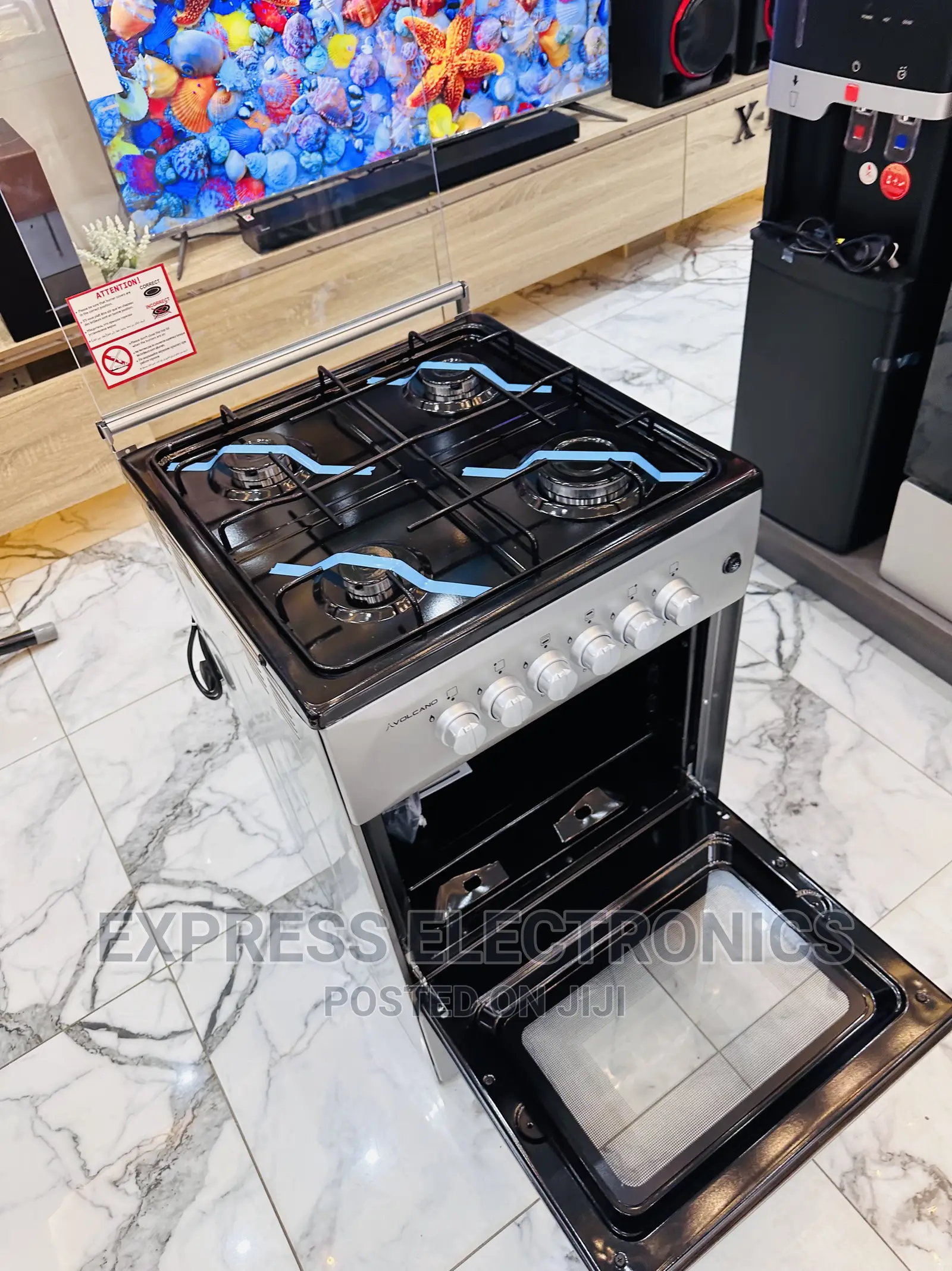 Heat Resistance Gas Cooker Oven 50/50 4burner Stove