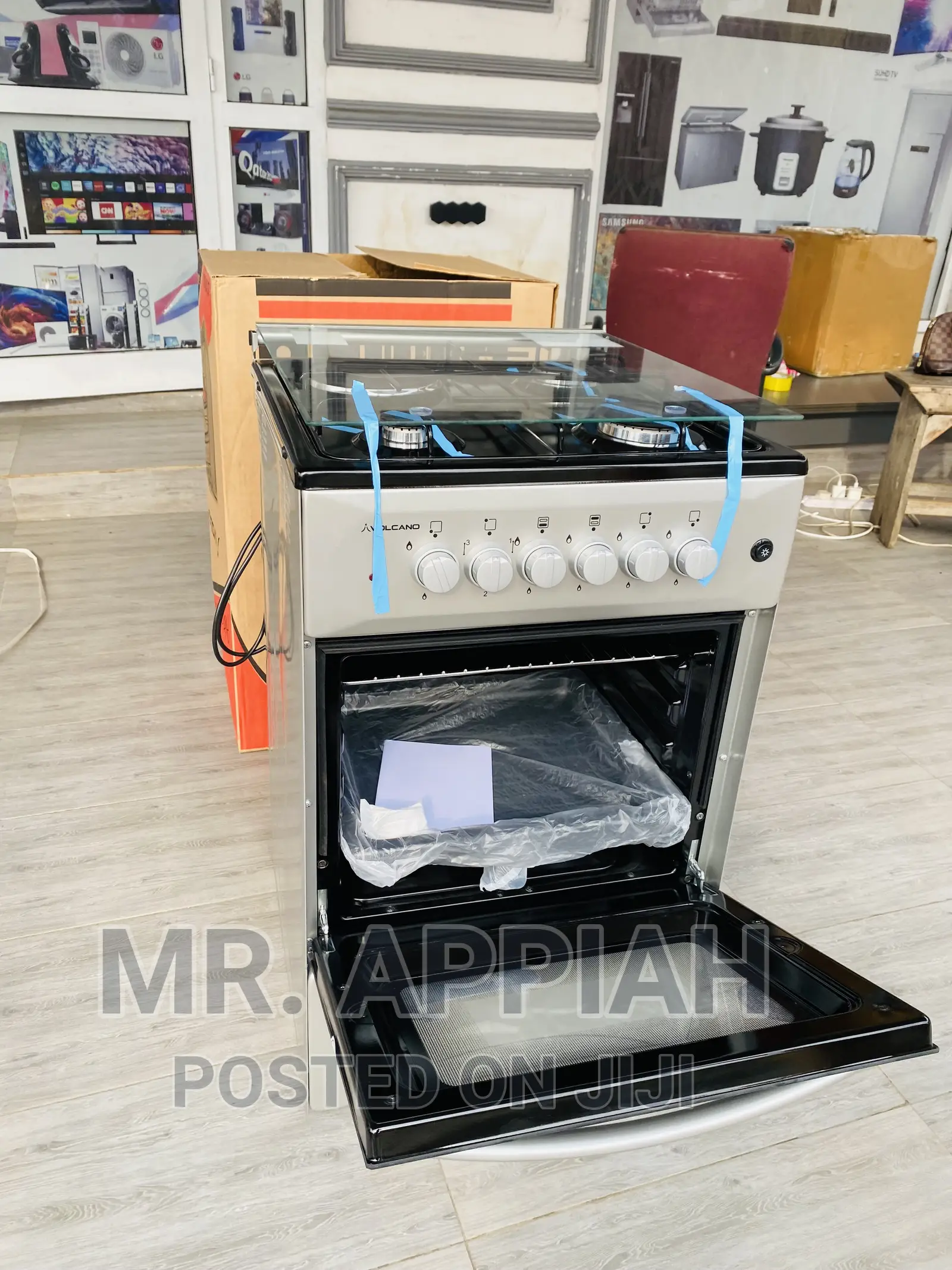 Oven and Grill Volcano 3 Gas Burner + 1 Electric Cooker.