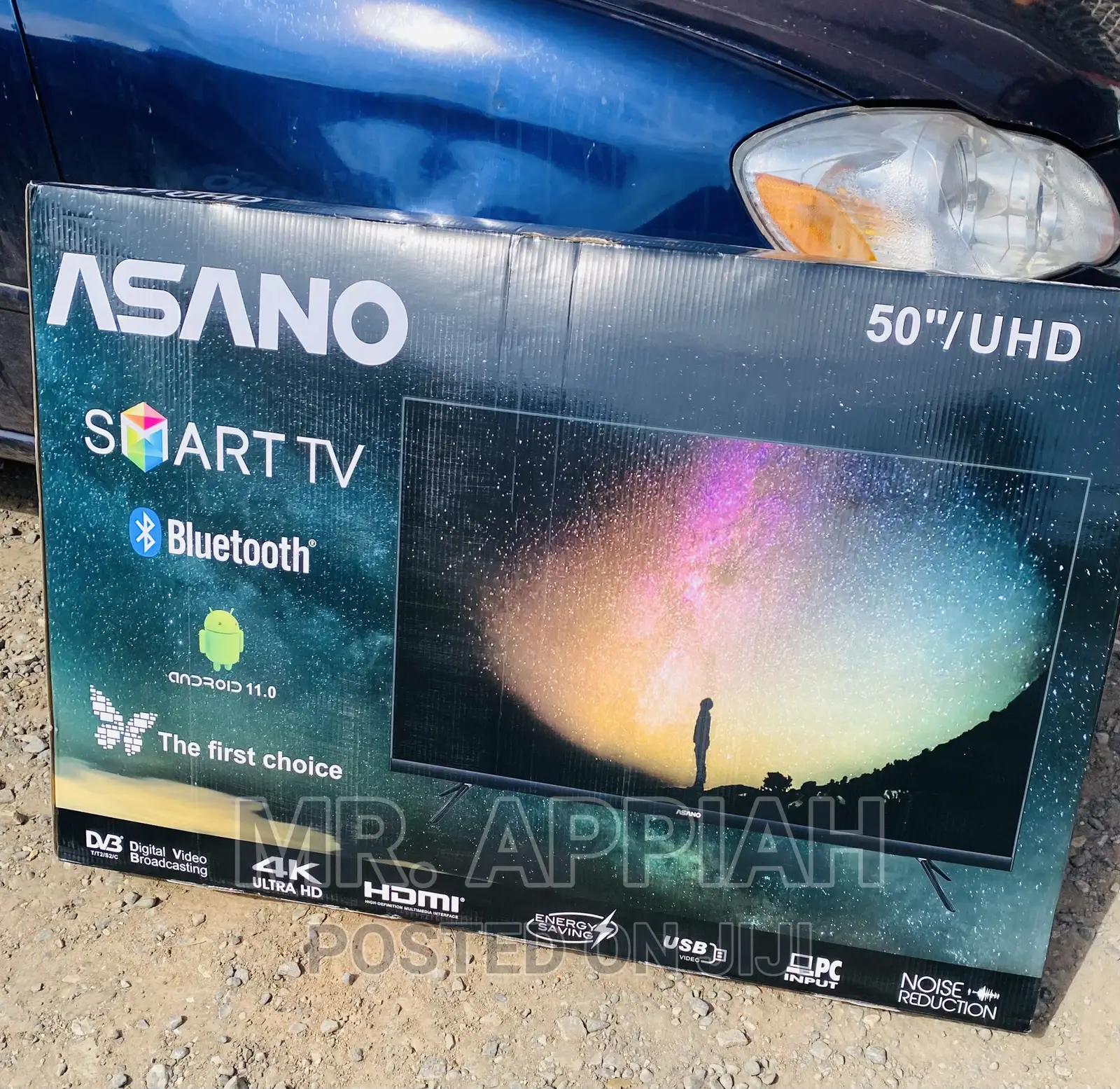 High Quality Asano 50 Inch Uhd Smart Bluetooth Tv(Black)
