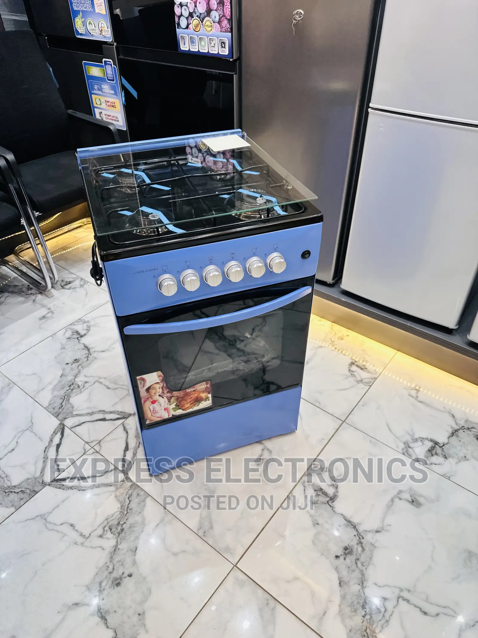 Oven Inbuilt Lamp Gas Cooker Oven 4burner Stove 50/50