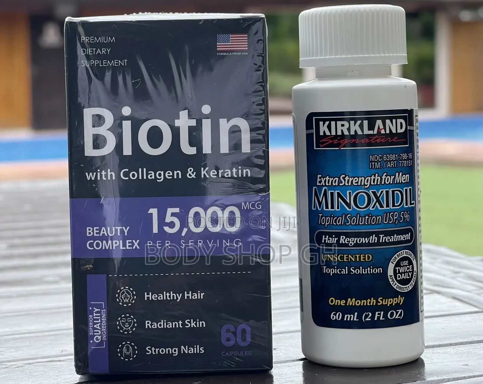 Minoxidil + Biotin + Collagen + Keratin Beard Growth Combo