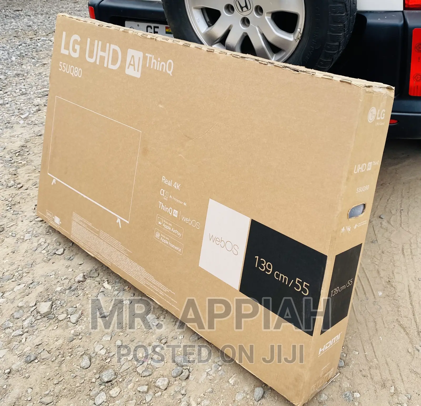 Slim Black LG 55UQ81003 55” UHD Smart LED Tv