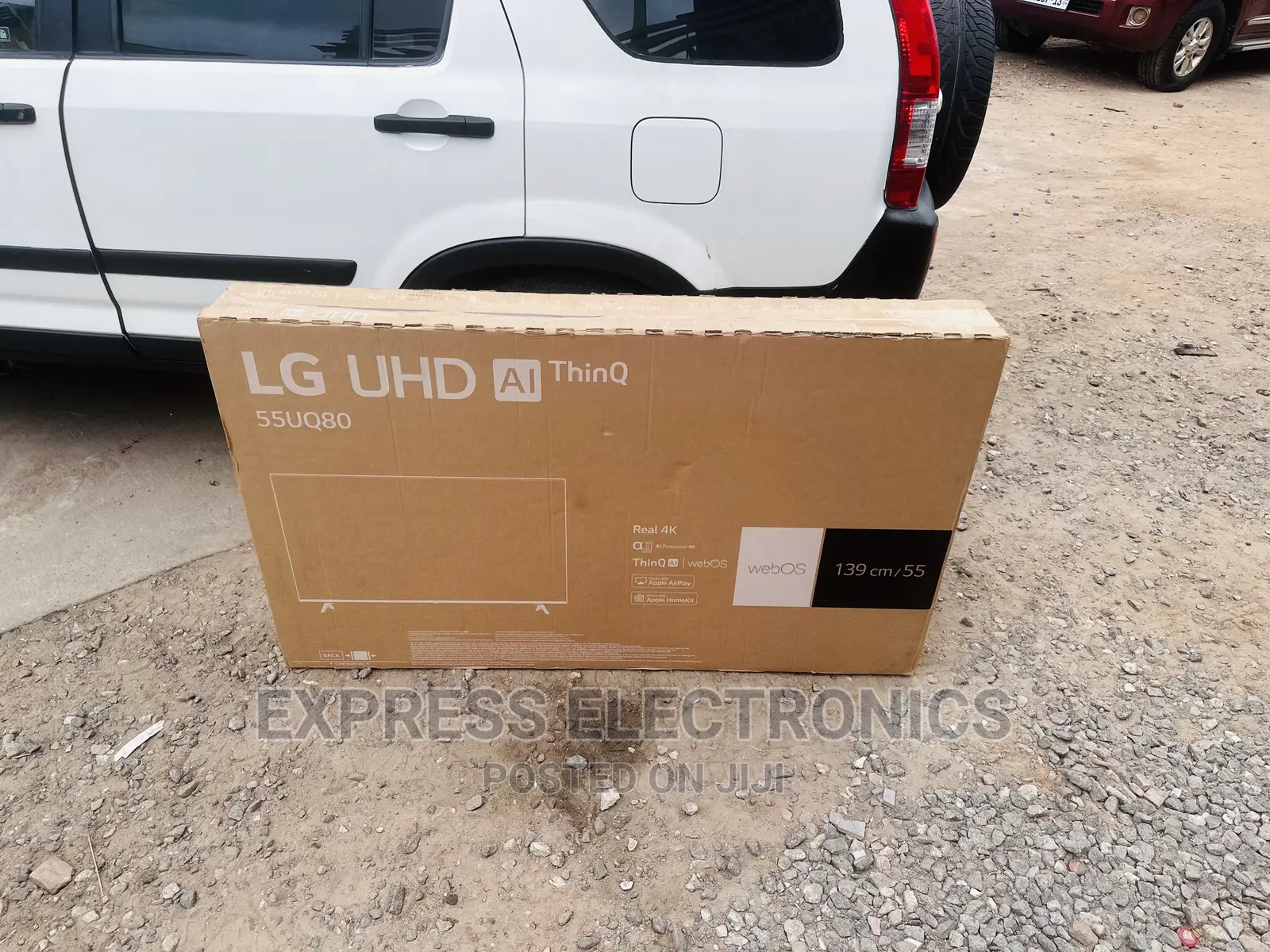 Smart Glossy Black Slim UHD Lg 55”Uq75 Tv