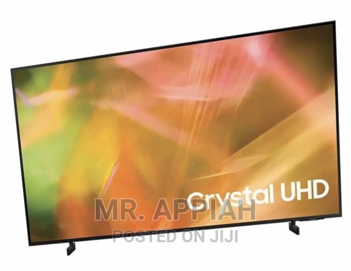Slim Black Samsung 50 Inch 50AU8000 Crystal Uhd Tv