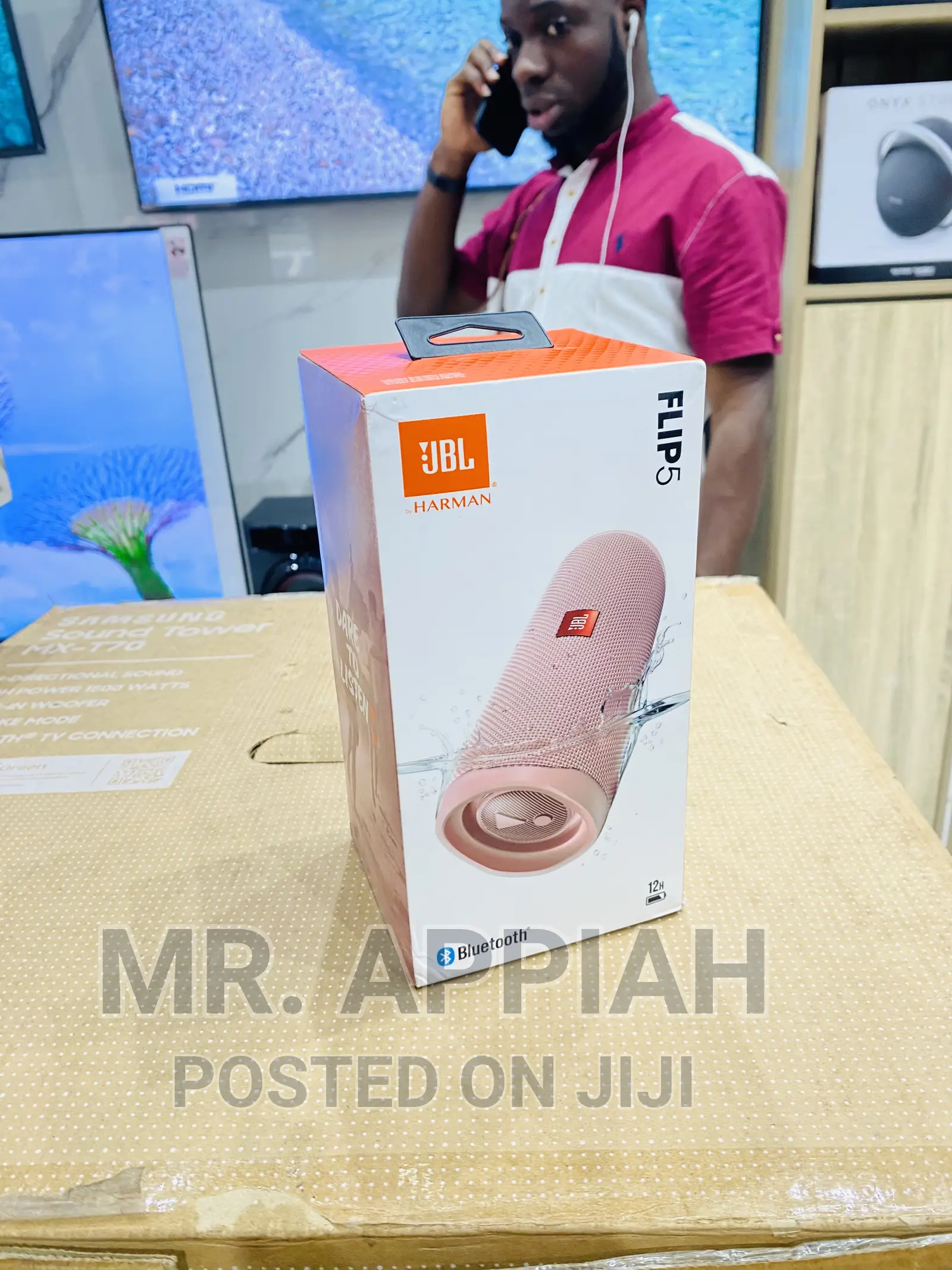 Quality Yet Affordable JBL Flip 5 Bluetooth Speaker(Pink).