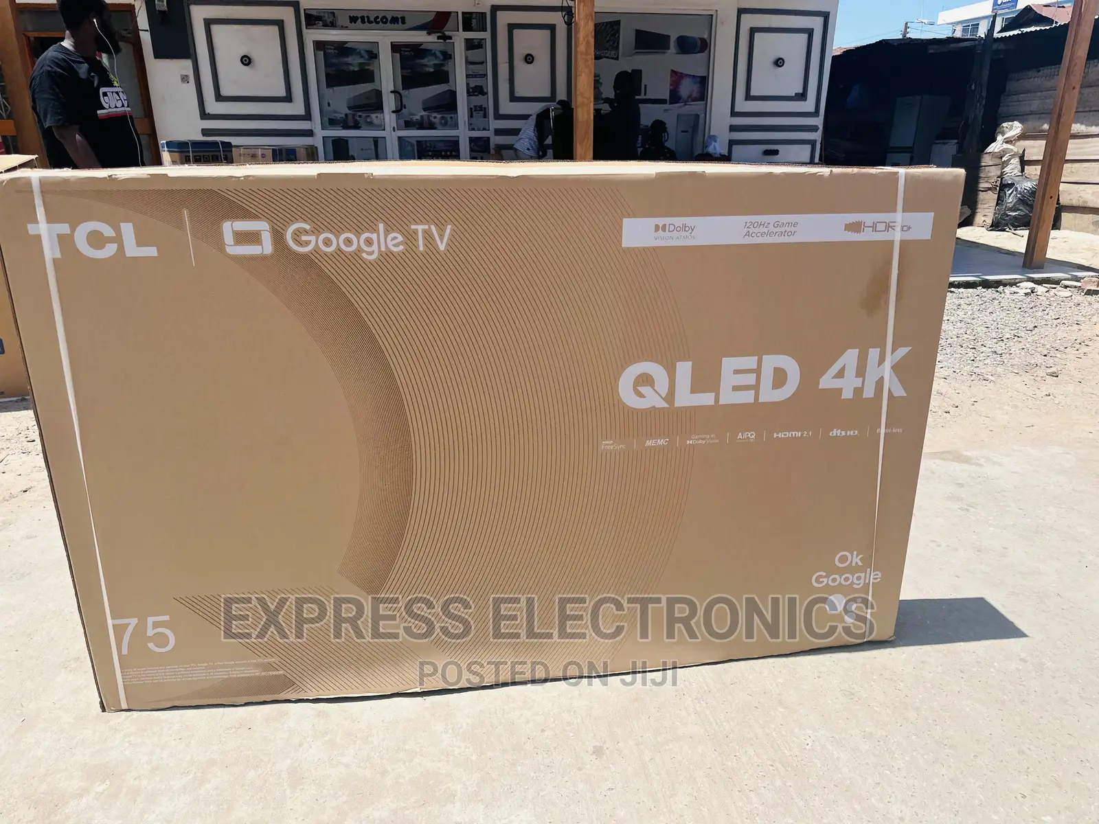Glossy UHD Smart TCL QLED Tv 75”C645 Fresh in Box