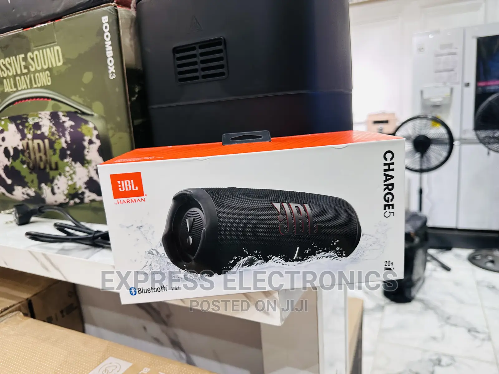 Beautiful Deal on JBL Blue Bluetooth Speaker Charge 5