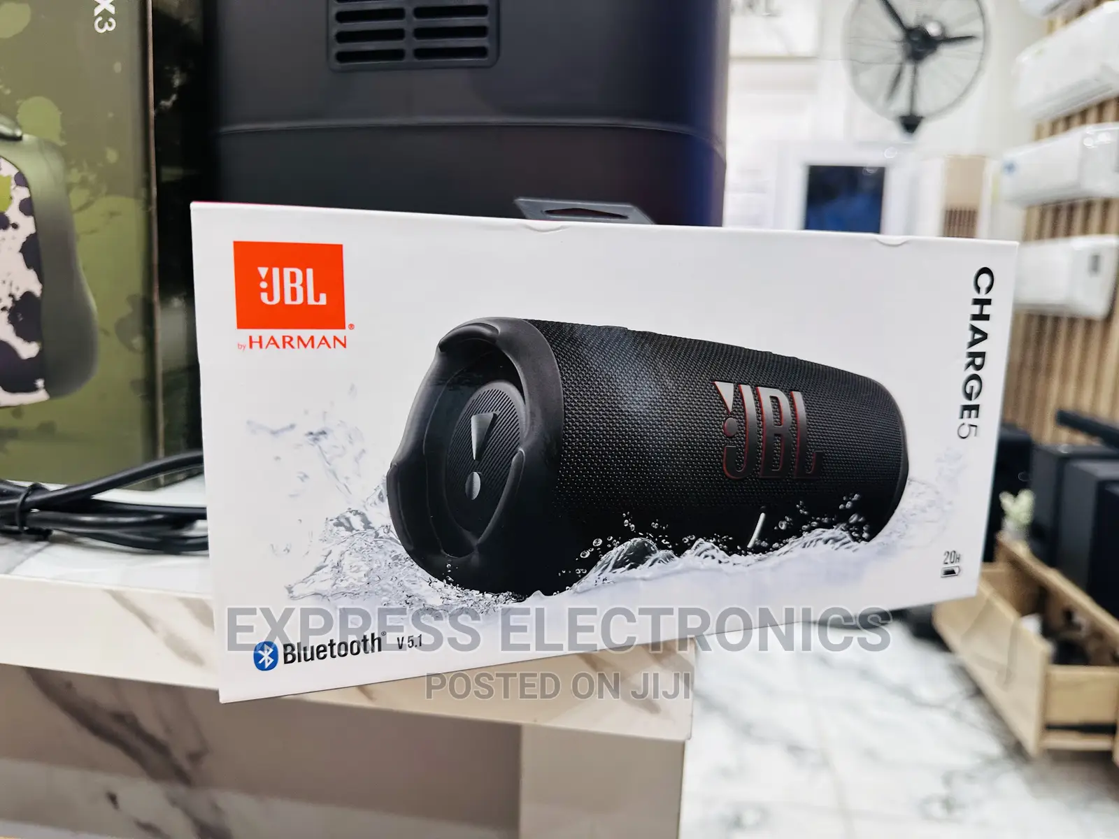 JBL Waterproof Bluetooth Speaker Charge 5 Black