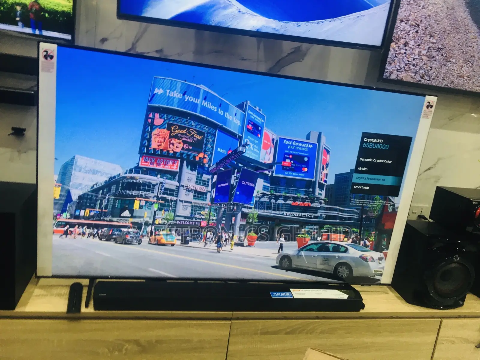Samsung LED Smart Ultra 65 Inches Glossy Bu80 Crystal Tv