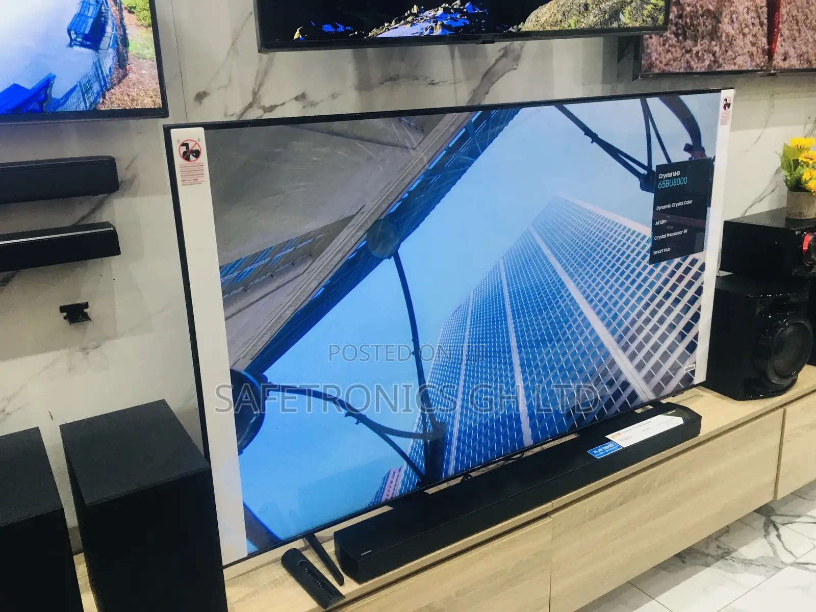 Samsung LED Smart Ultra 65 Inches Glossy Bu80 Crystal Tv