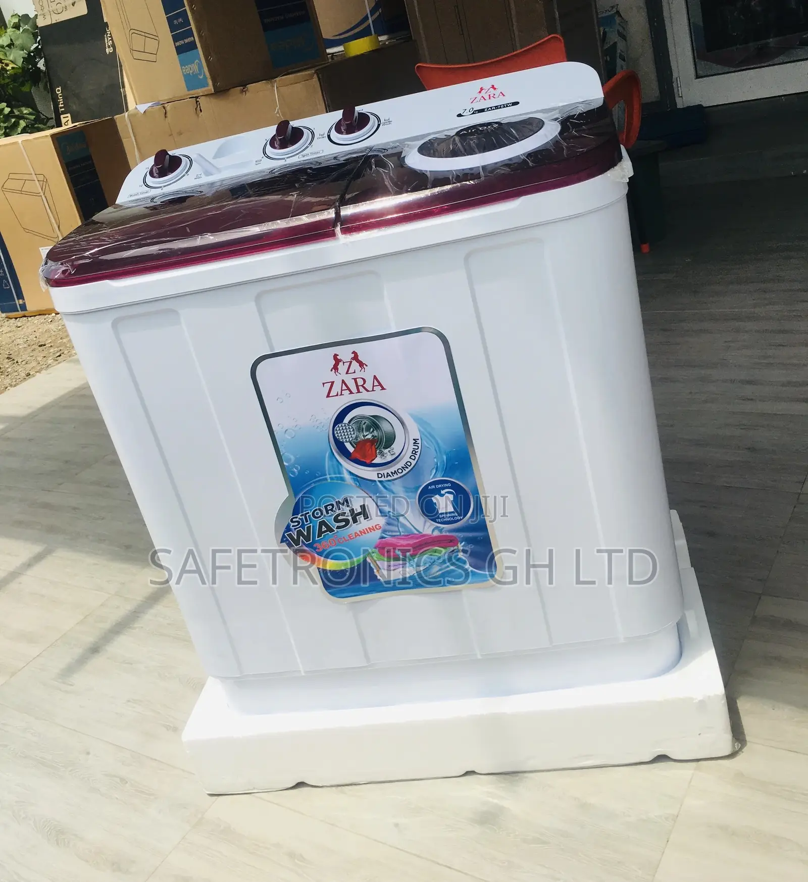 Topload Essential Washingmachine 7kg Zara Semiautomatic 