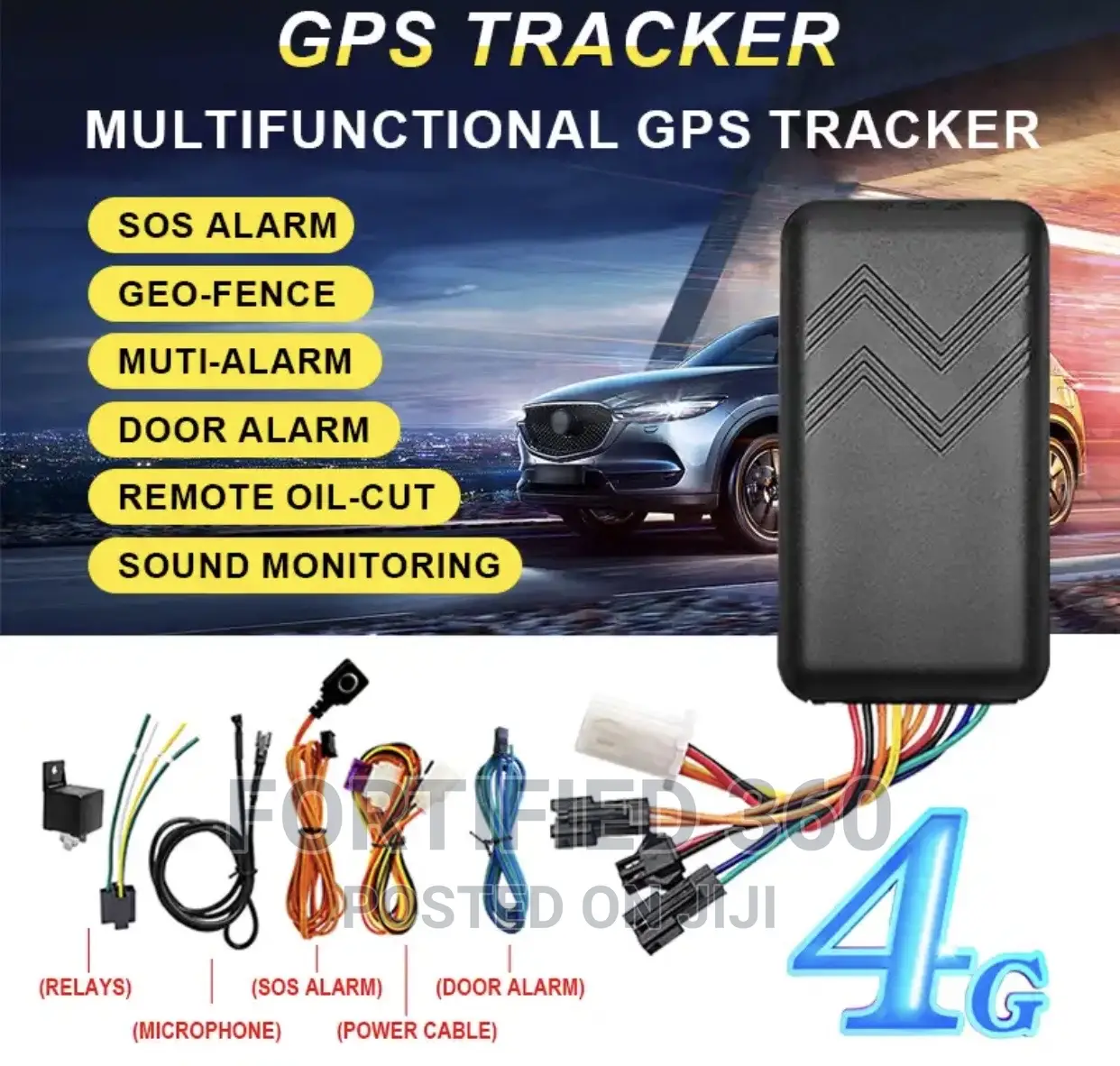 4G Multifunctional GPS Car Tracker ||Available for All Cars