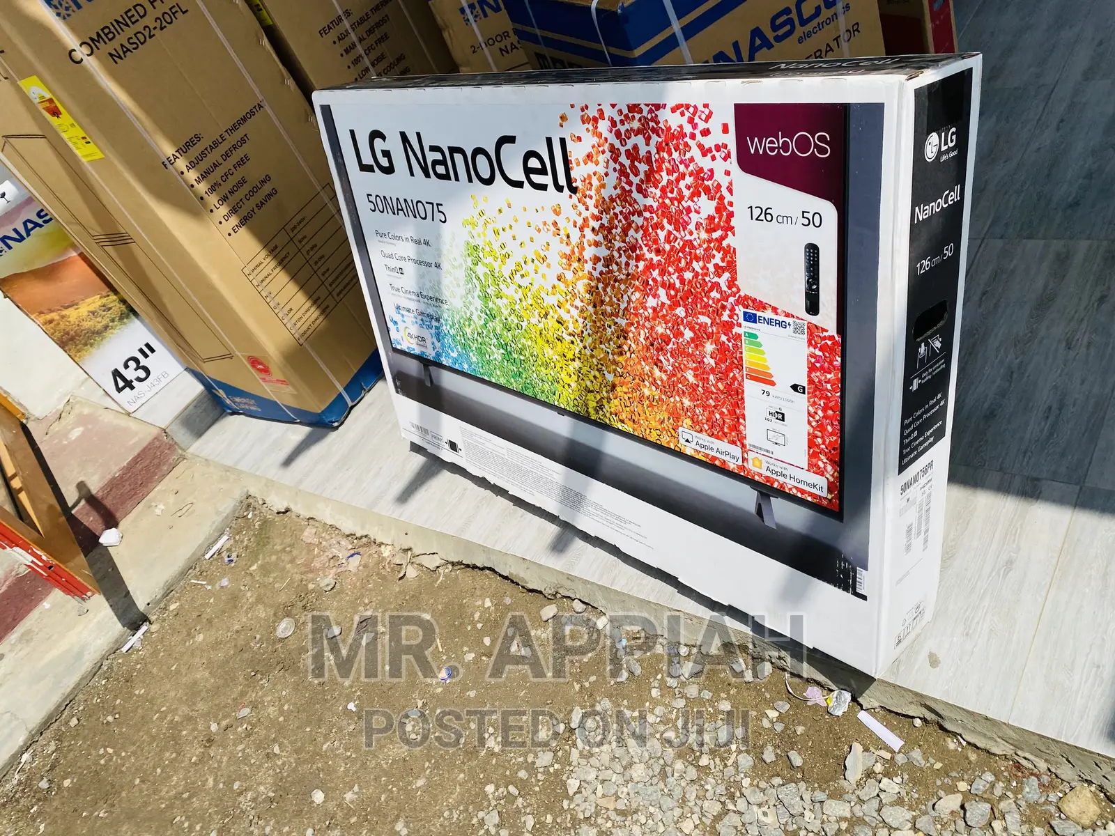 Slim Black LG 50 Inch Nanocell Smart LED Tv(50nano75).