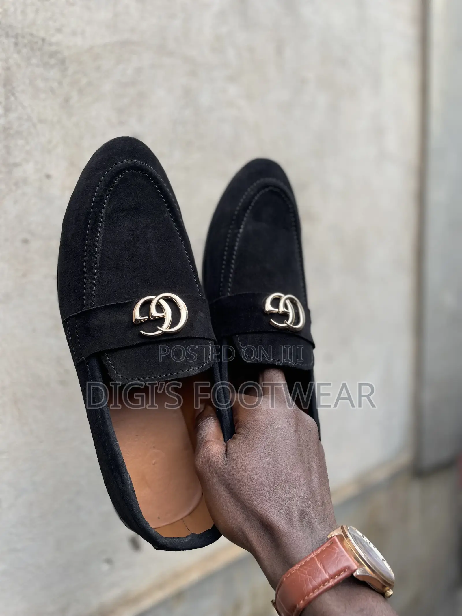 Black Suede Gucci Shoe
