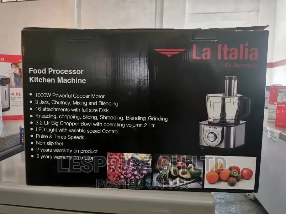 Highly Rated Italia Food Processor
