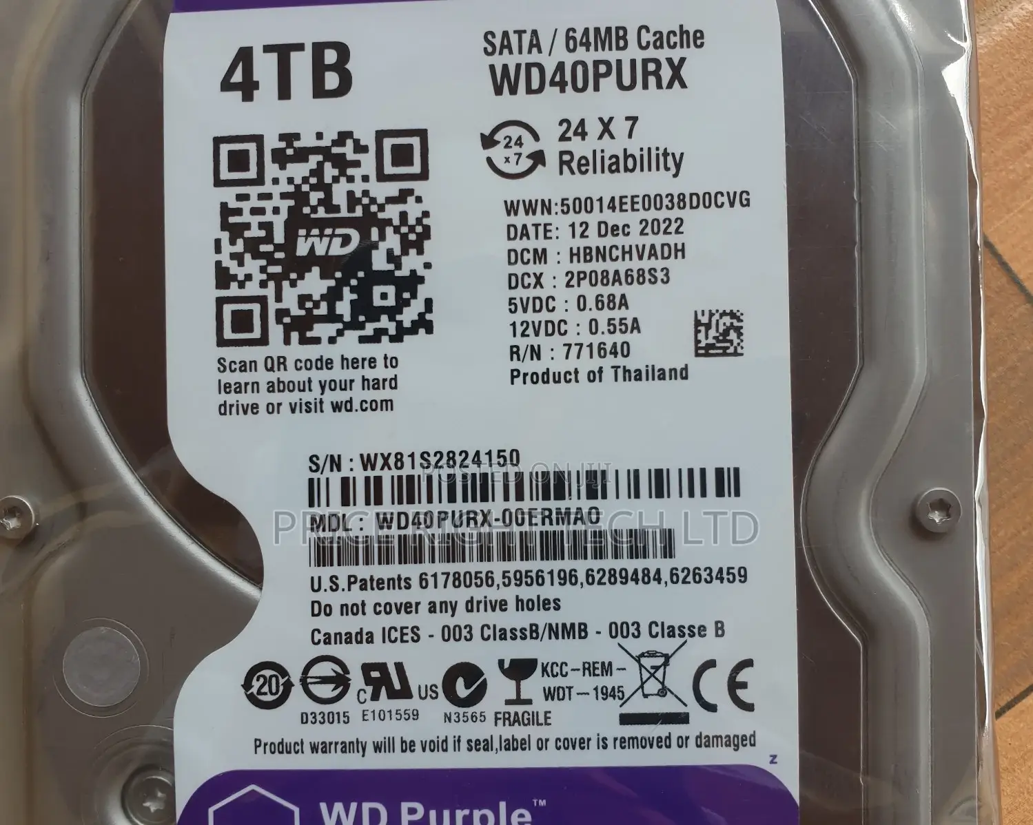 Brand New 4tb Surveillance Hard Drive