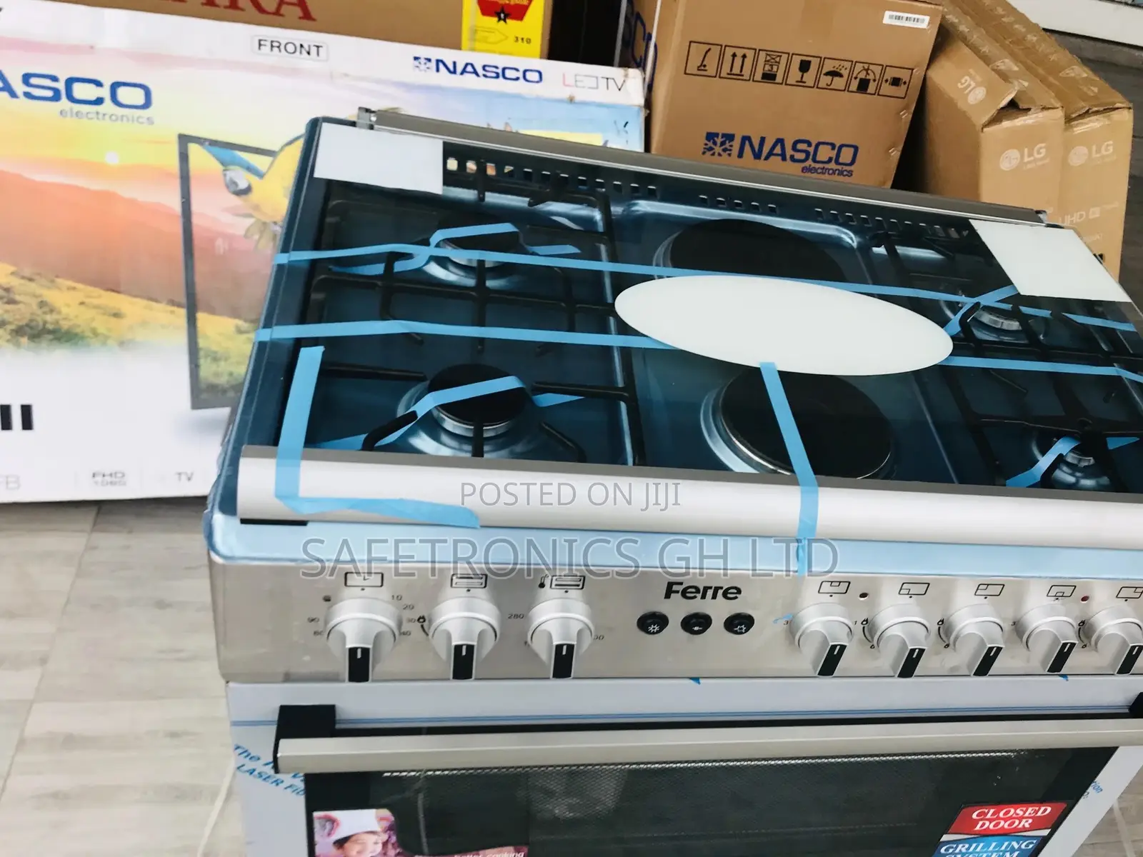 Neat Oven With Grill 60x90 2 Electric 4 Burner Gas Ferre
