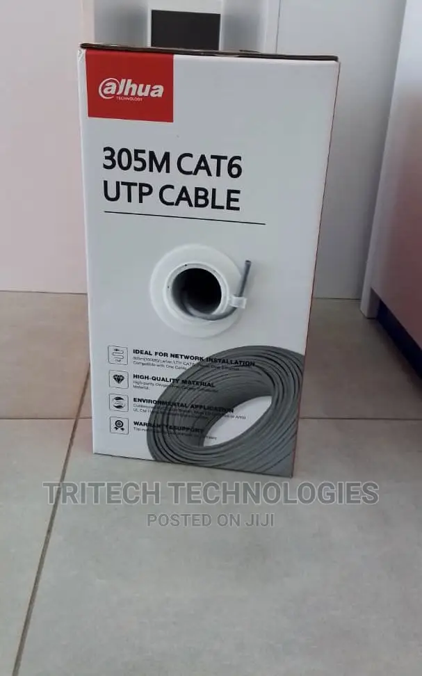 Dahua Cat6 Utp Cable Pure Copper White 305m Dh-Pfm920i-6un-C