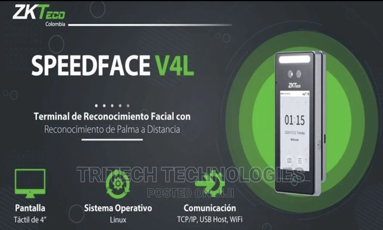 Zkteco Speedface-V4l Access Control and Time Attendance