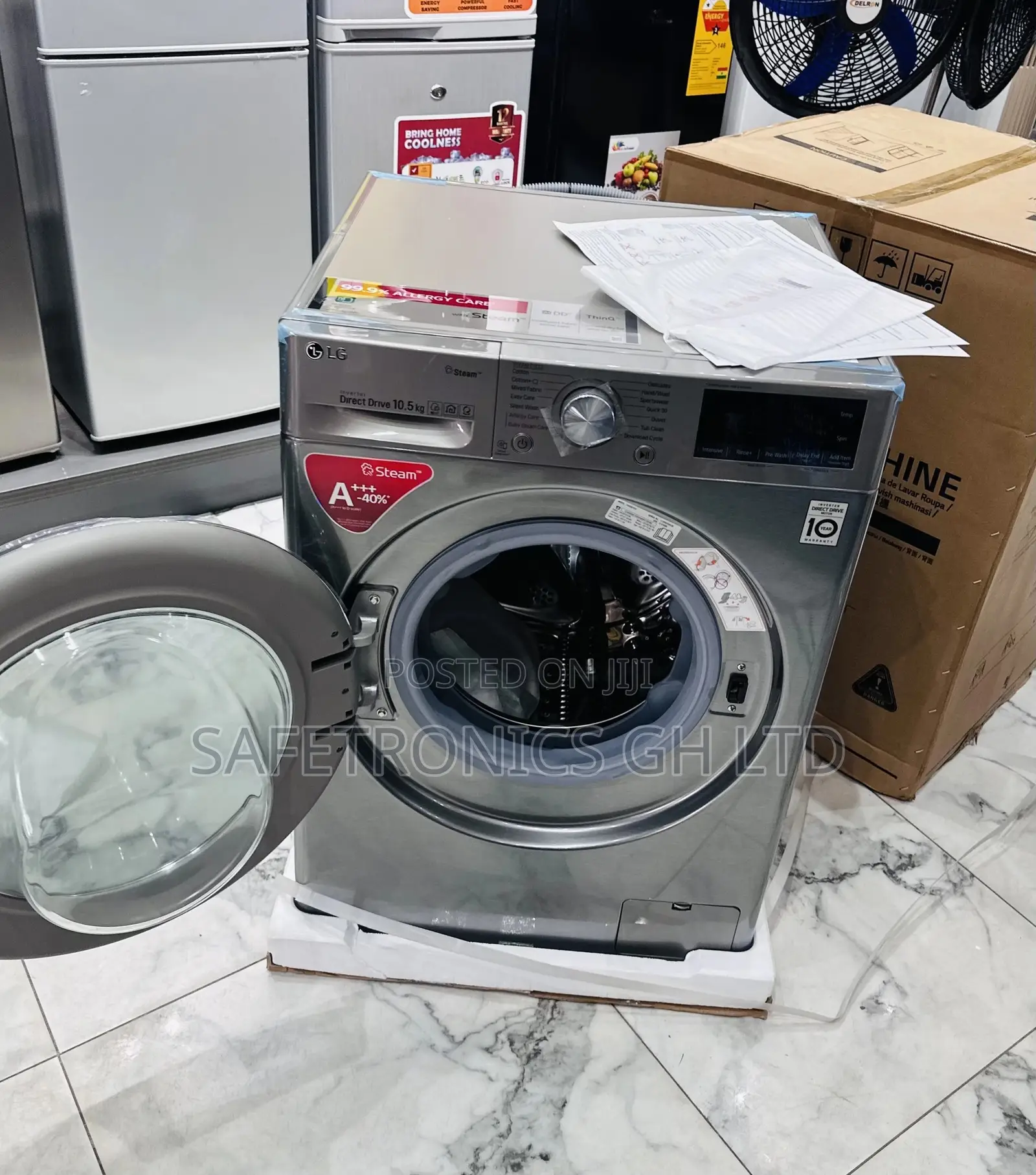 Fullyautomatic Lg Frontload 10.5kg Washingmachine