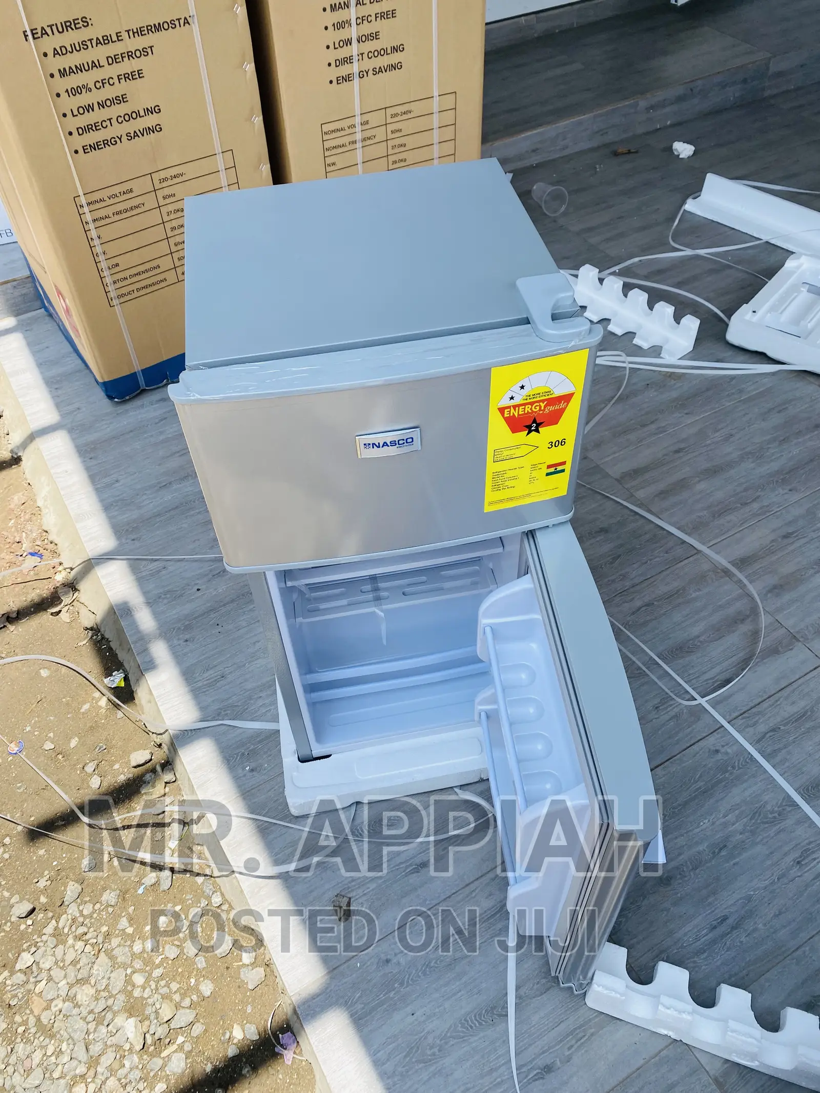 Excellent Nasco Double Door Refrigerator Nasf2-10fl(Silver)