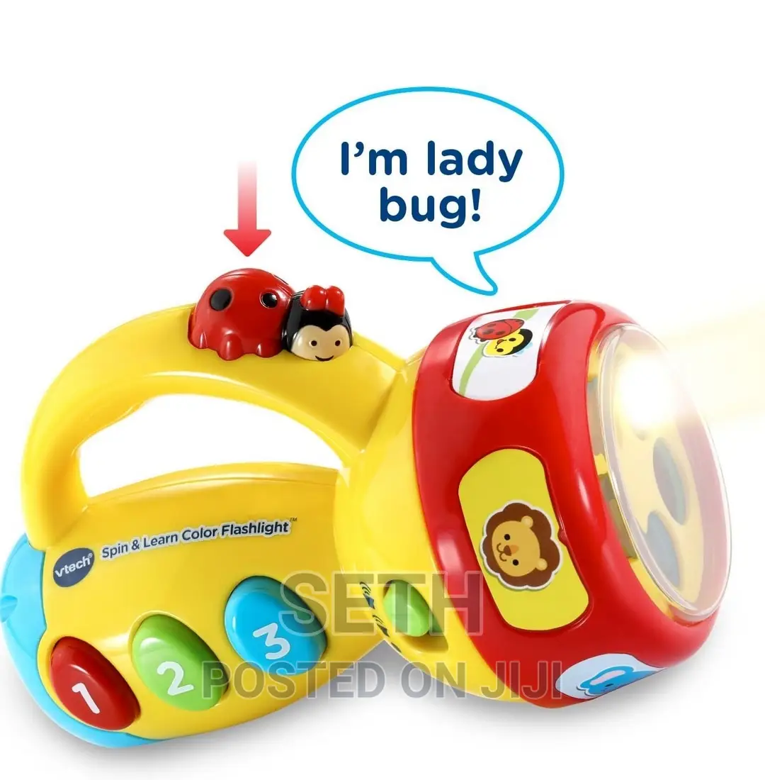 Children Kids Vtech Spin and Learn Color Flashlight
