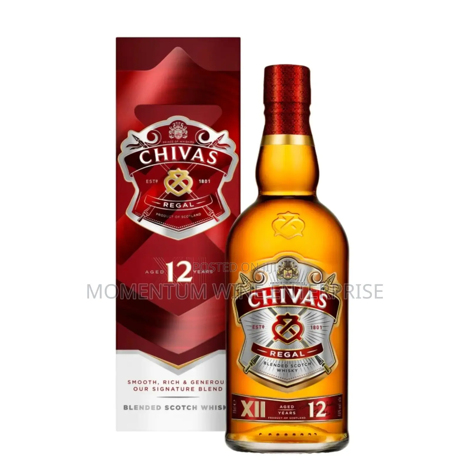 Chivas Regal 12-year-old Blended Scotch Whisky 75cl