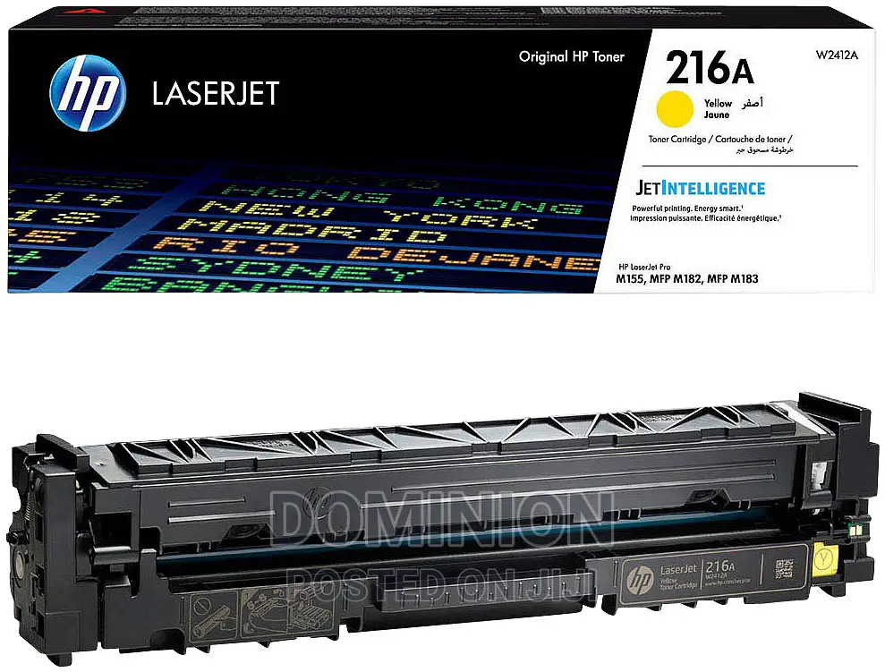 Hp 216a Yellow Original Toner Cartridge - W2412a