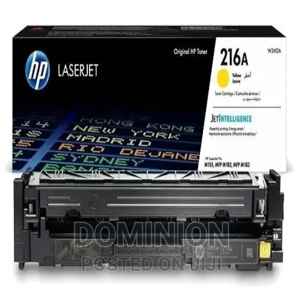 Hp 216a Yellow Original Toner Cartridge - W2412a
