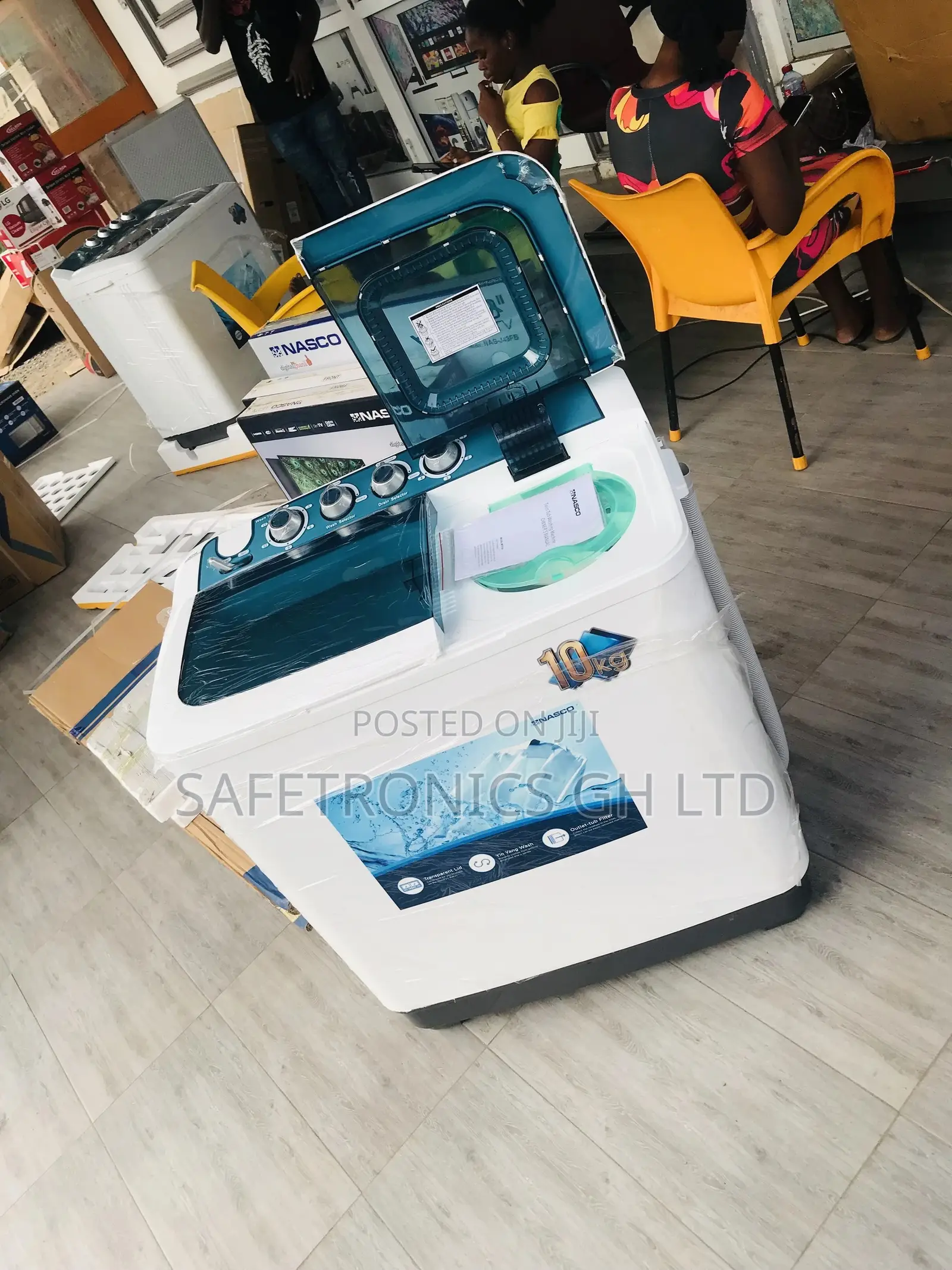 Sealed Washingmachine 10kg Topload Semiautomatic Nasco 