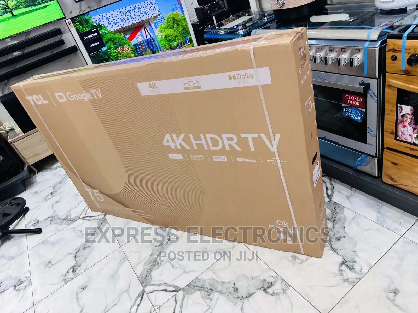 Unique Brand New TCL UHD Smart 75”P635 Tv