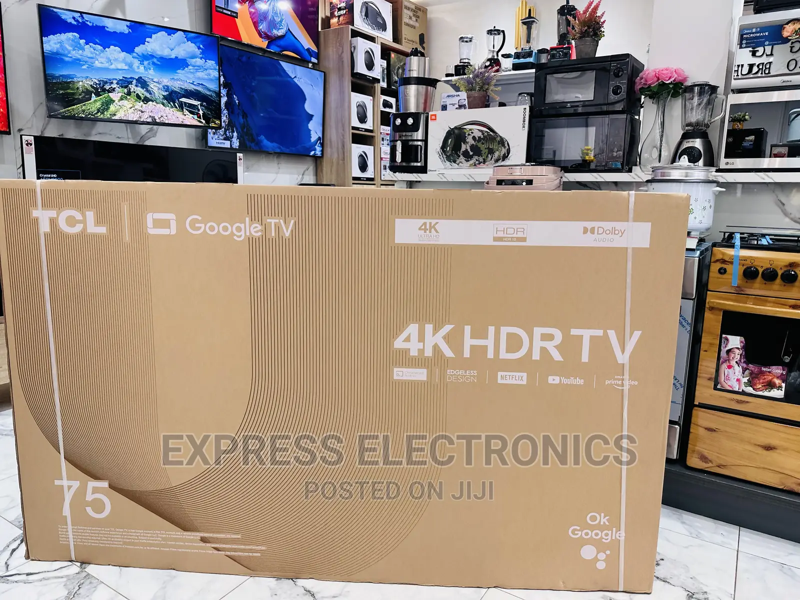 Sealed in Box  TCL UHD Smart Android 75”P635 Tv 