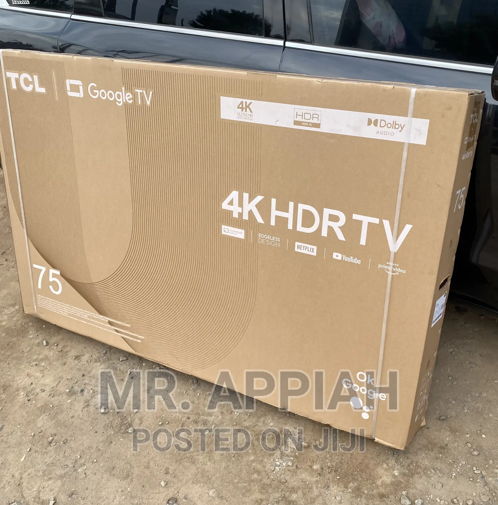 Durable and Affordable TCL 75” HDR Frameless Google Tv