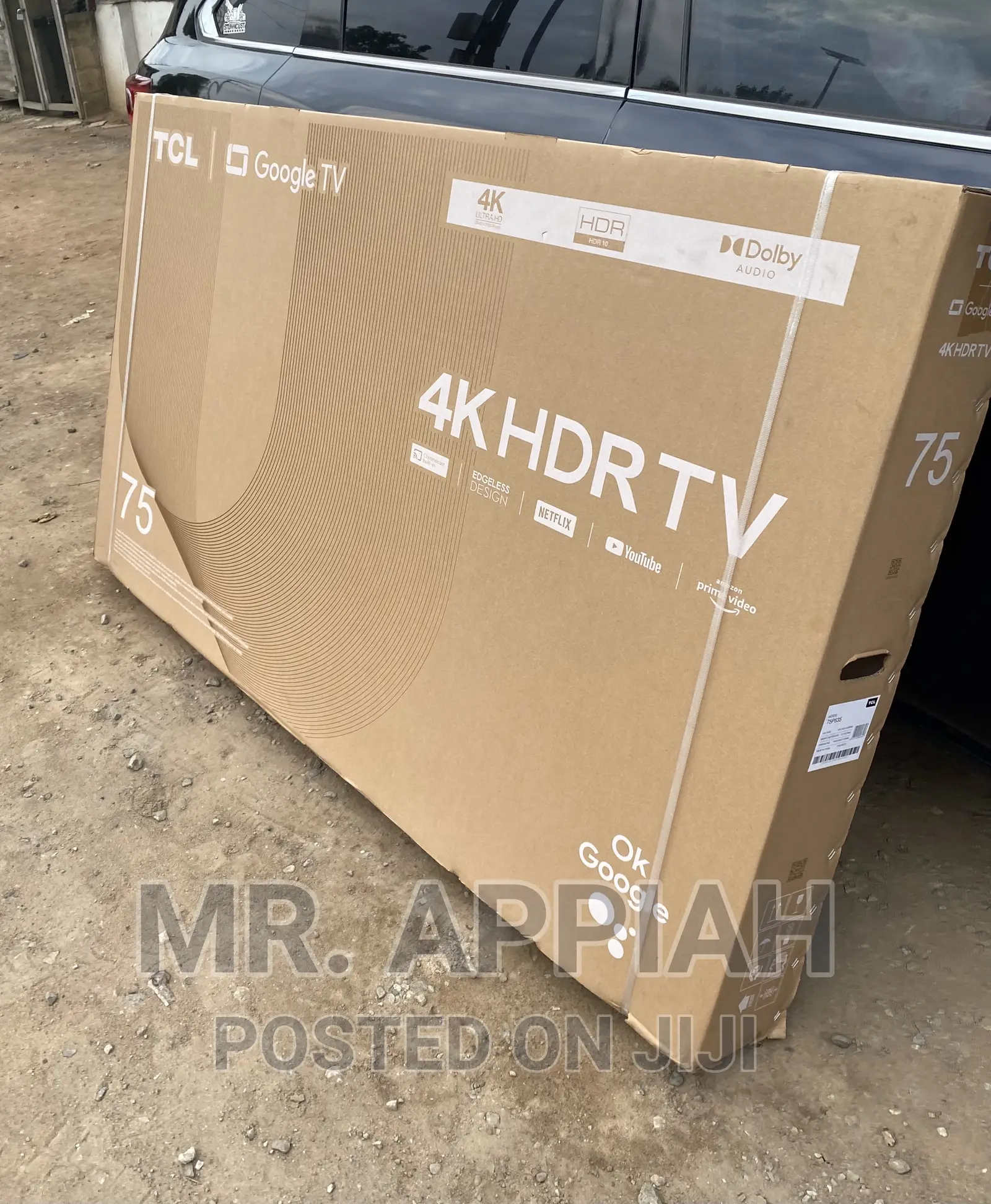 Durable and Affordable TCL 75” HDR Frameless Google Tv