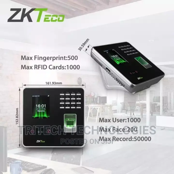 Zkteco Mb20 Time Attendance