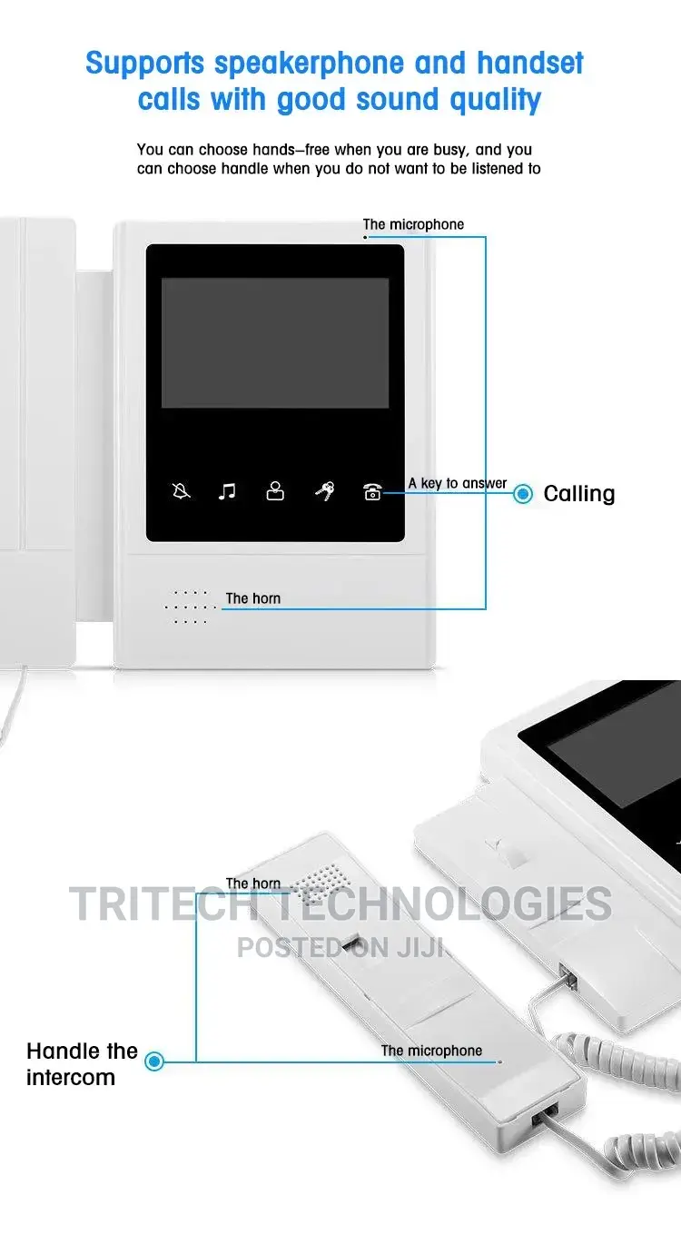 VDP04-B4 Video Intercom Kit With 4.3 Inch LCD Monitor