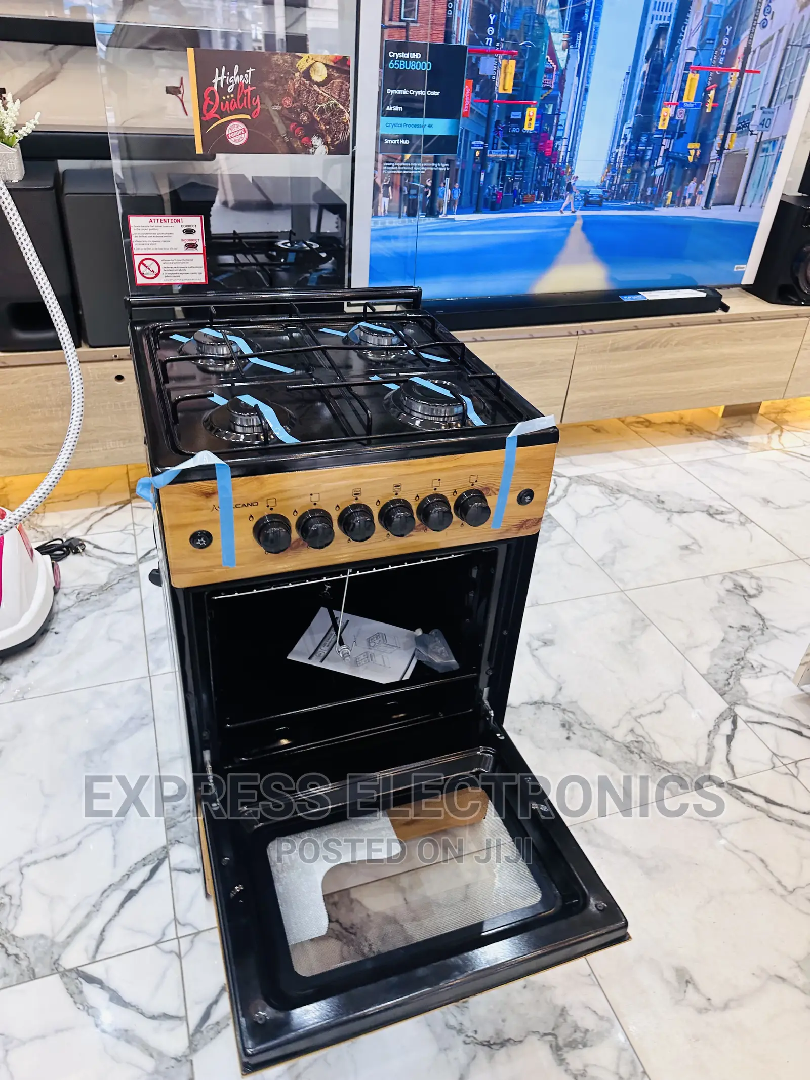 Fresh in Box Gas Cooker Light Wooden Stove 4b 50/50