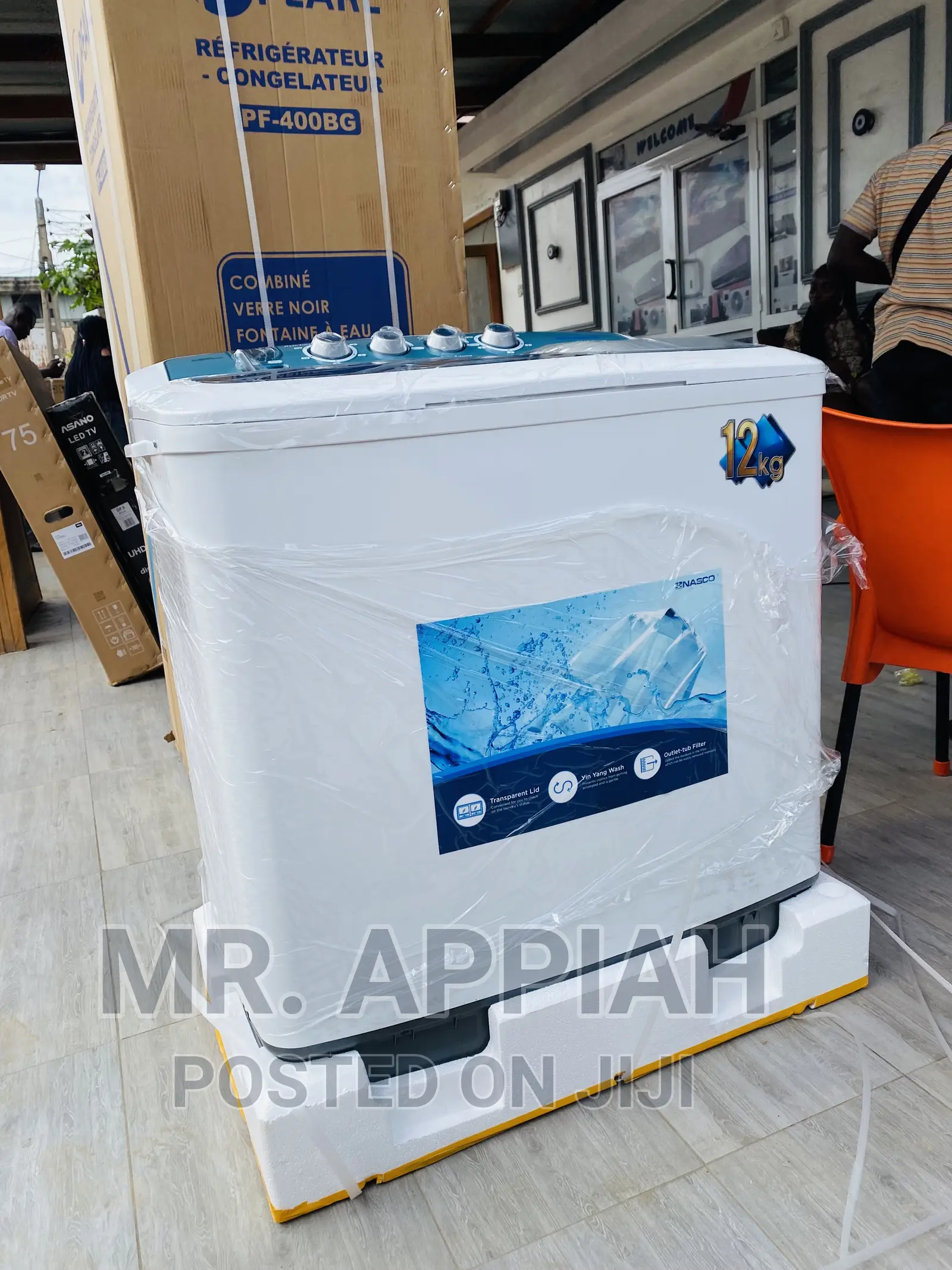 Fast Washing Nasco Semi-Automatic Washing Machine(10kg) 